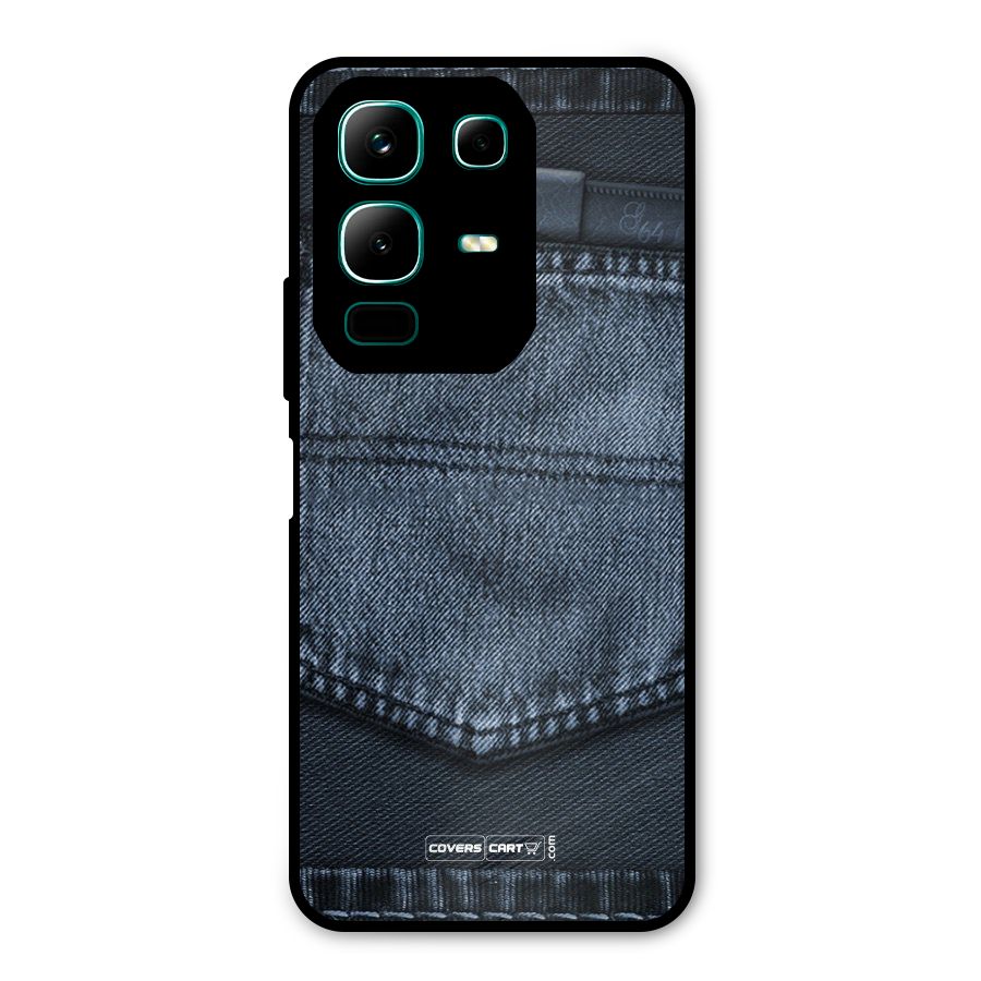 Blue Denim Metal Back Case for Infinix Note 50x