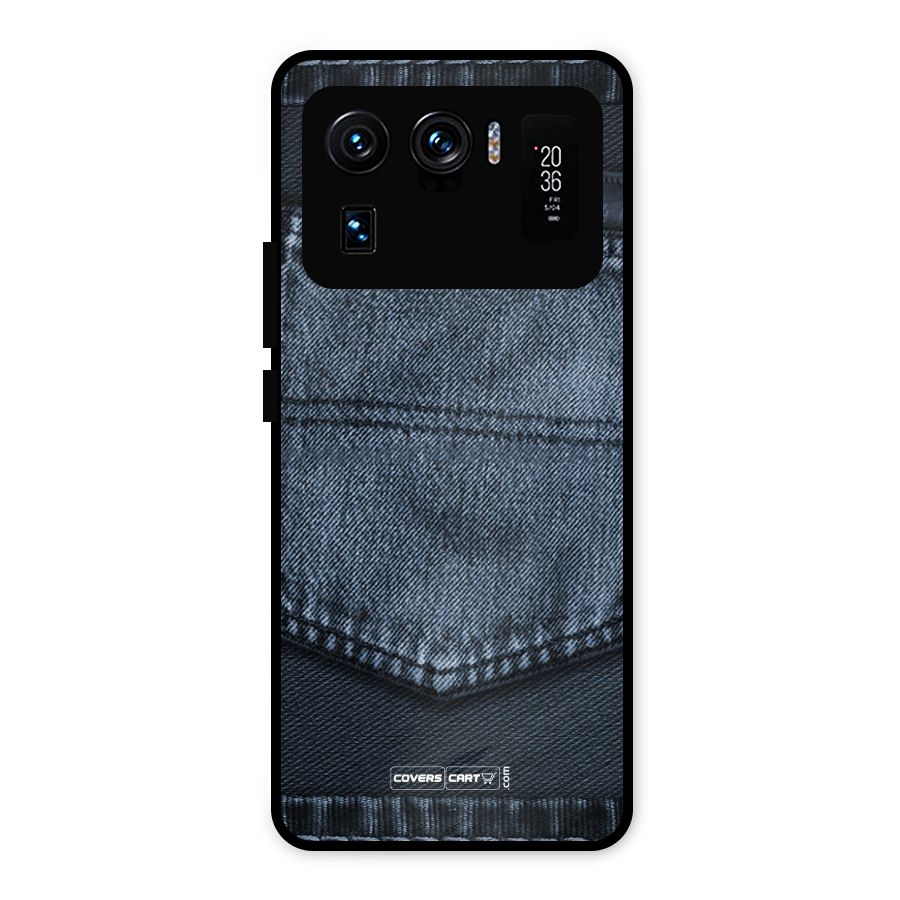 Blue Denim Metal Back Case for Mi 11 Ultra