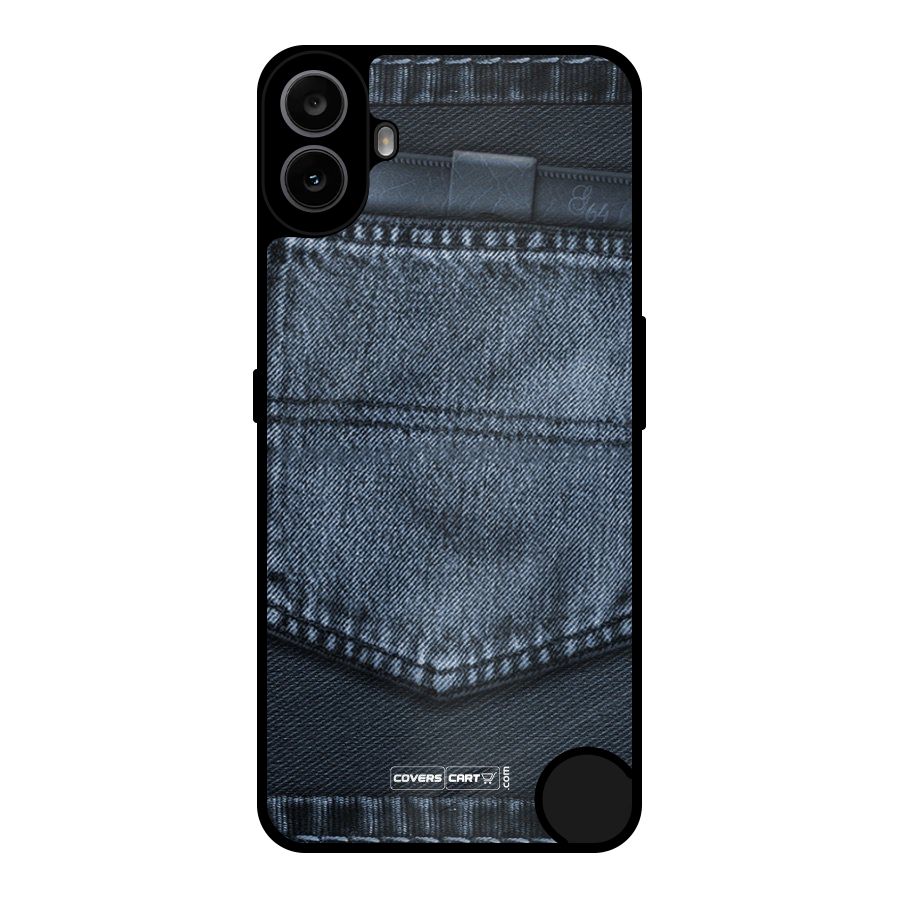 Blue Denim Metal Back Case for Nothing CMF Phone 1