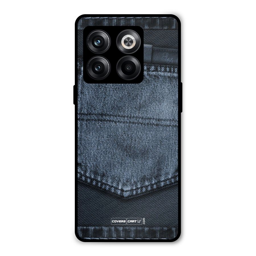 Blue Denim Metal Back Case for OnePlus 10T