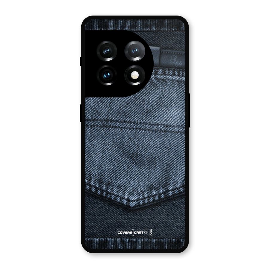Blue Denim Metal Back Case for OnePlus 11