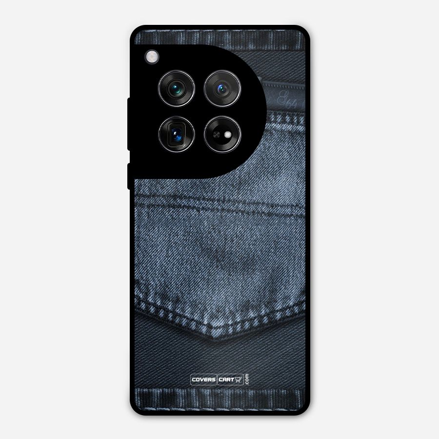 Blue Denim Metal Back Case for OnePlus 12