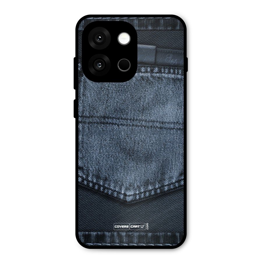 Blue Denim Metal Back Case for OnePlus 13s