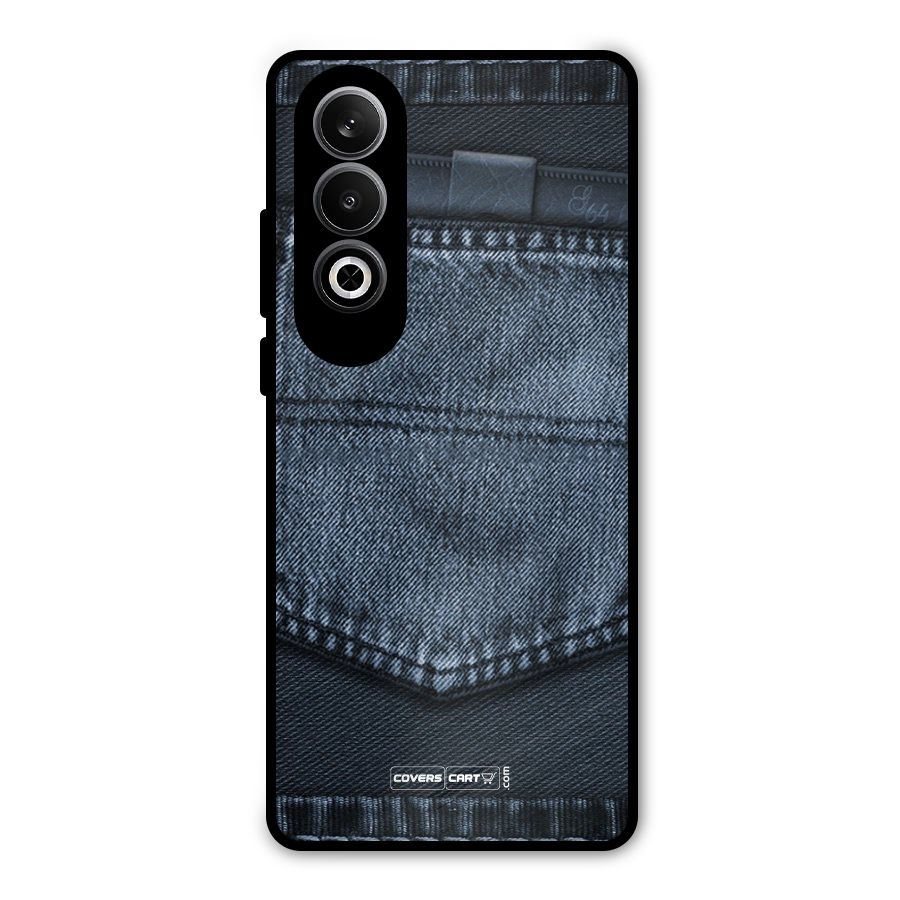 Blue Denim Metal Back Case for OnePlus Nord CE4