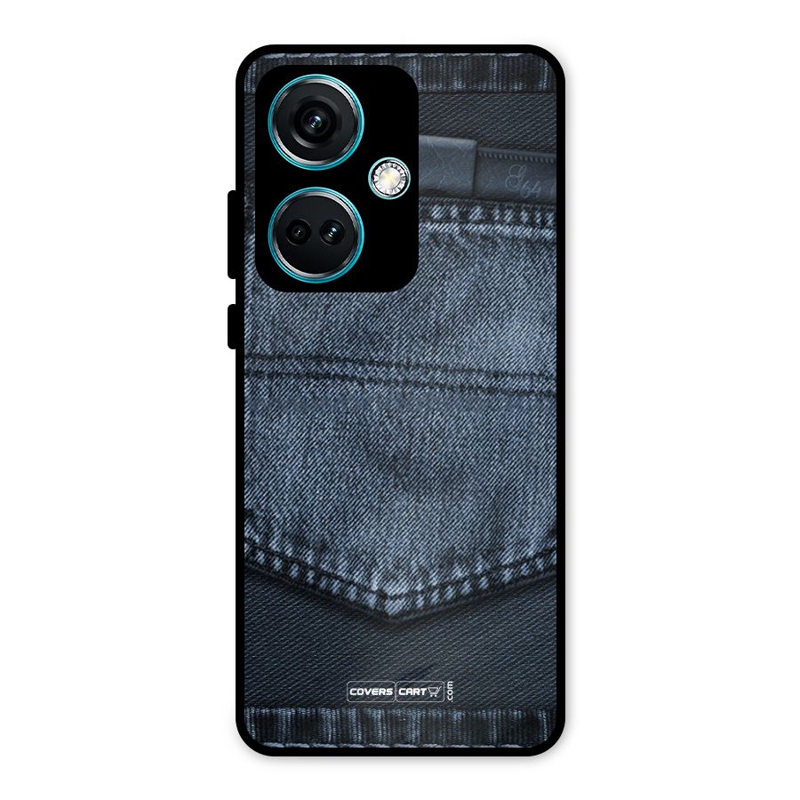 Blue Denim Metal Back Case for OnePlus Nord CE 3 5G
