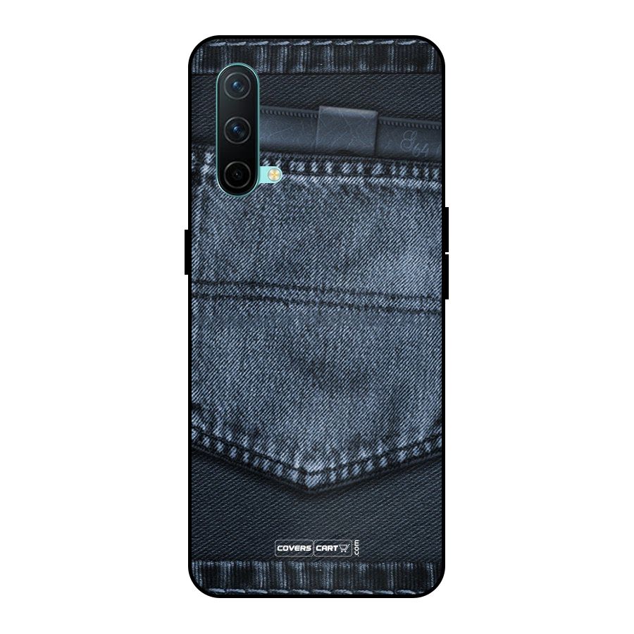 Blue Denim Metal Back Case for OnePlus Nord CE 5G