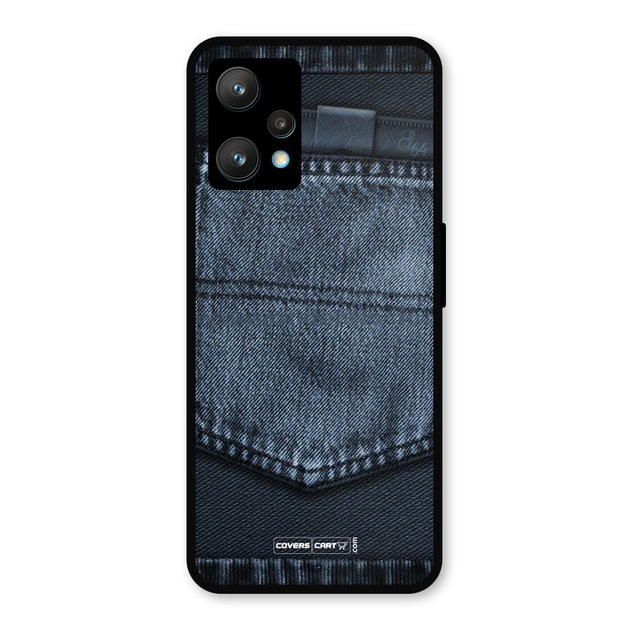 Blue Denim Metal Back Case for Realme 9 Pro Plus 5G