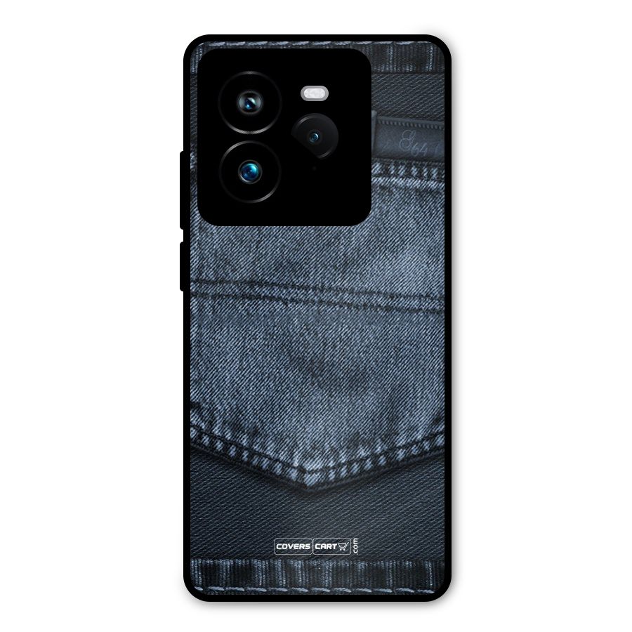 Blue Denim Metal Back Case for Realme GT 7 Pro