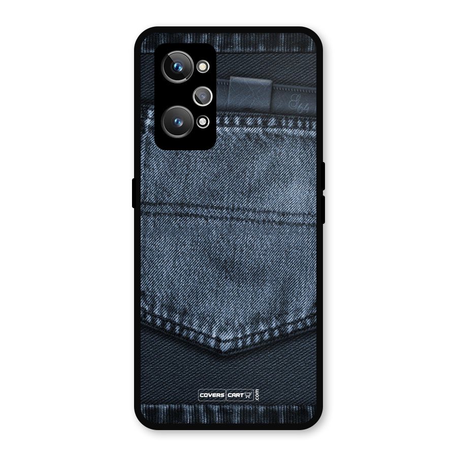 Blue Denim Metal Back Case for Realme GT Neo 3T