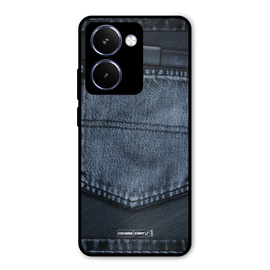 Blue Denim Metal Back Case for Realme P3 Ultra