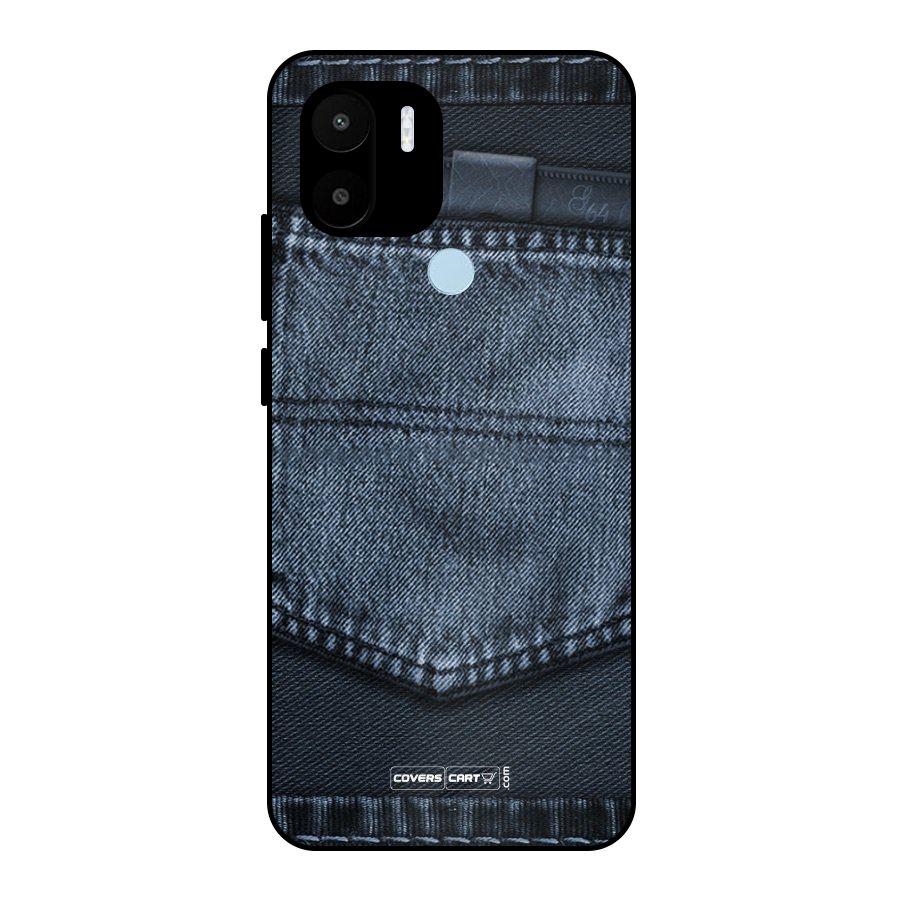 Blue Denim Metal Back Case for Redmi A2+