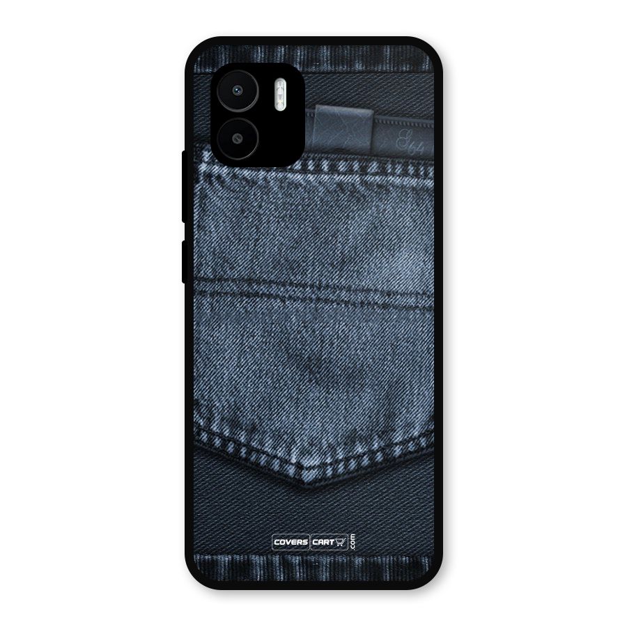 Blue Denim Metal Back Case for Redmi A2