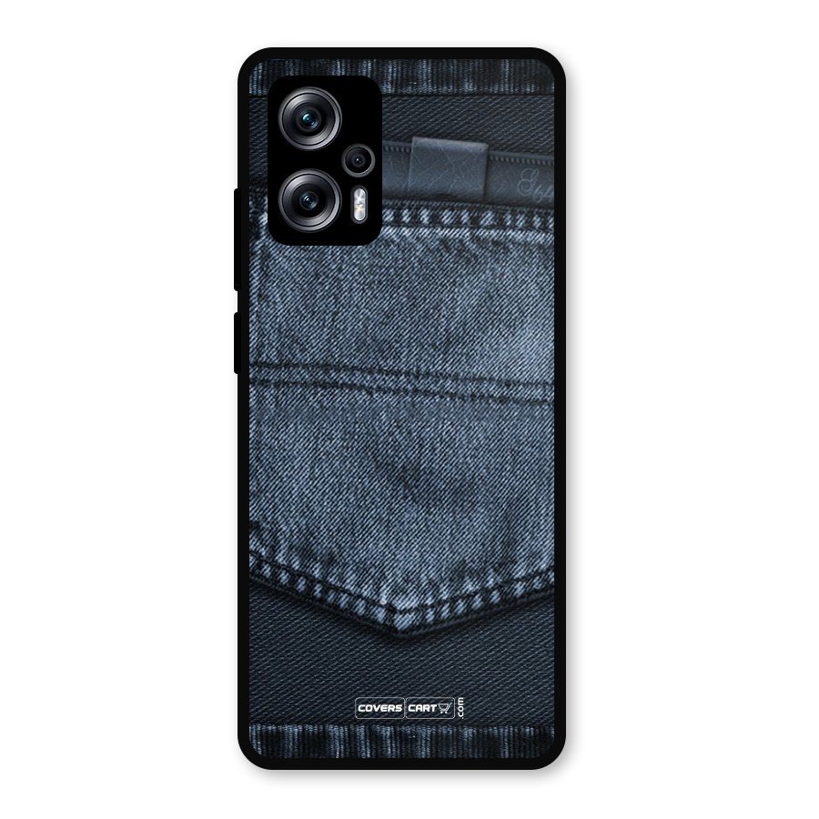 Blue Denim Metal Back Case for Redmi K50i