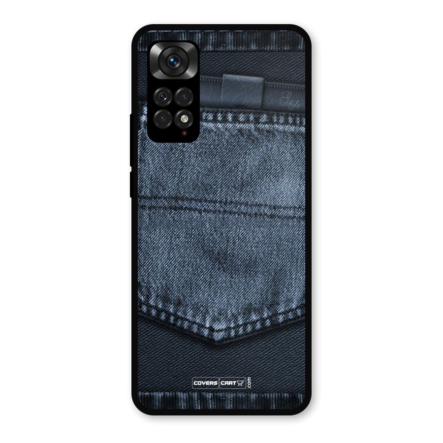 Blue Denim Metal Back Case for Redmi Note 11s
