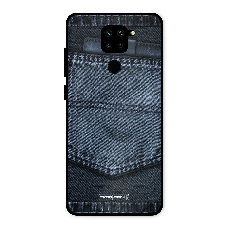 Blue Denim Metal Back Case for Redmi Note 9