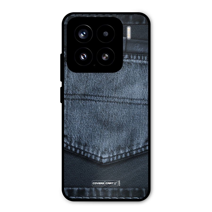 Blue Denim Metal Back Case for Xiaomi 15