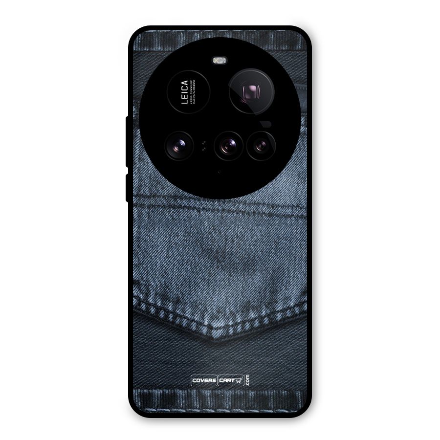 Blue Denim Metal Back Case for Xiaomi 15 Ultra
