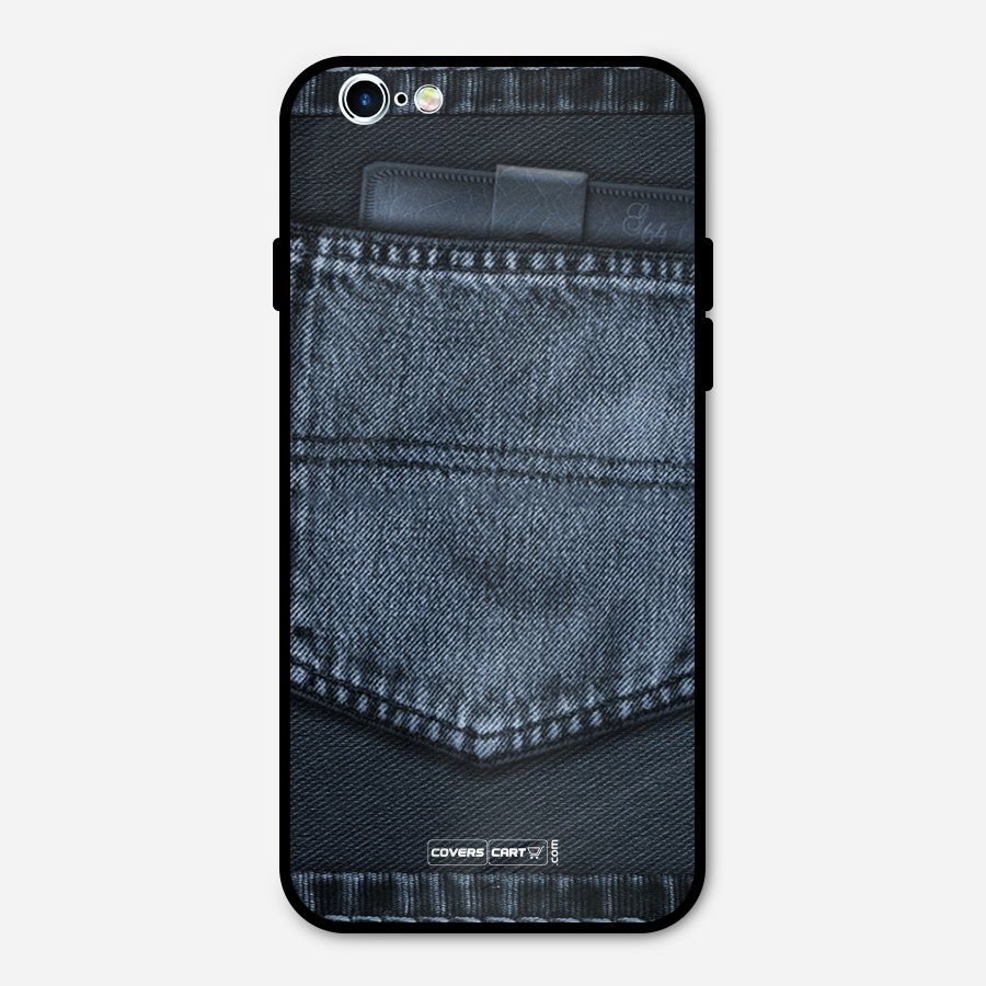 Blue Denim Metal Back Case for iPhone 6 6s