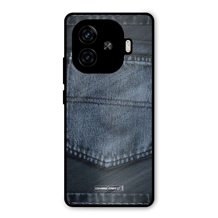 Blue Denim Metal Back Case for iQOO Neo 10R