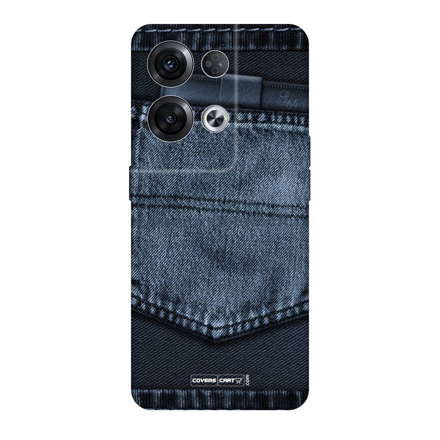 Blue Denim Original Polycarbonate Back Case for Oppo Reno8 Pro 5G
