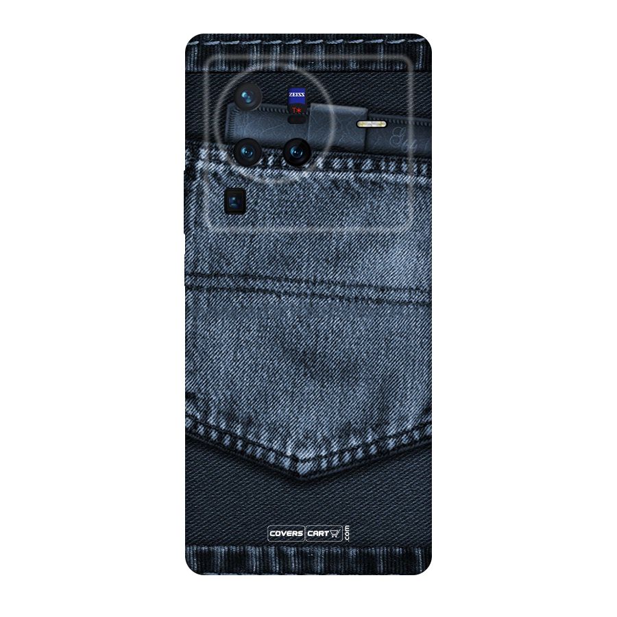 Blue Denim Original Polycarbonate Back Case for Vivo X80