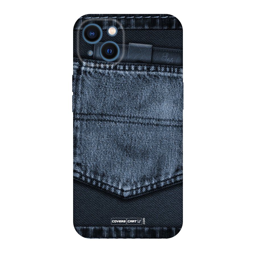 Blue Denim Original Polycarbonate Back Case for iPhone 13