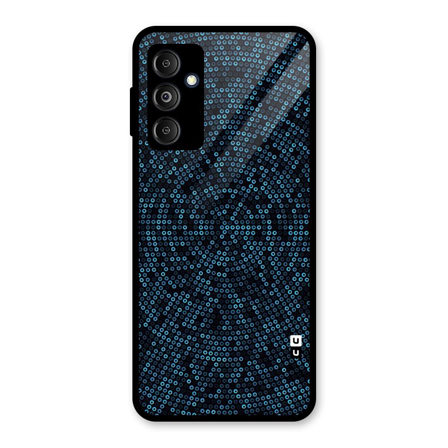 Blue Disco Lights Glass Back Case for Galaxy M14 5G