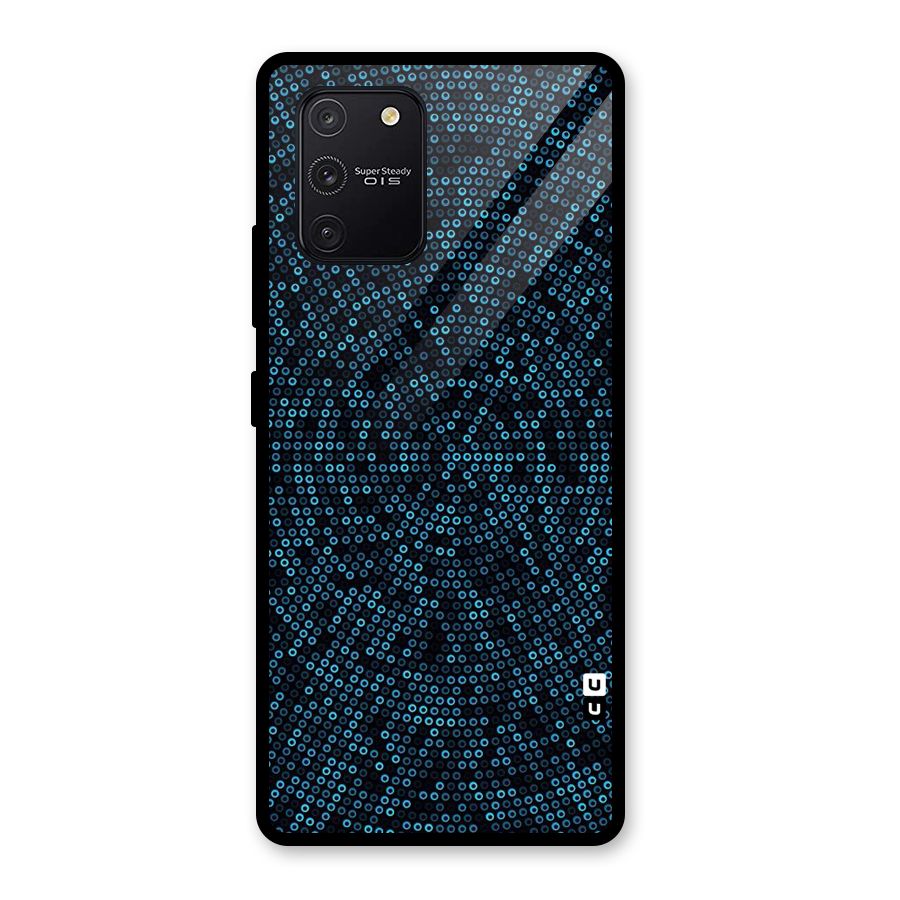 Blue Disco Lights Glass Back Case for Galaxy S10 Lite