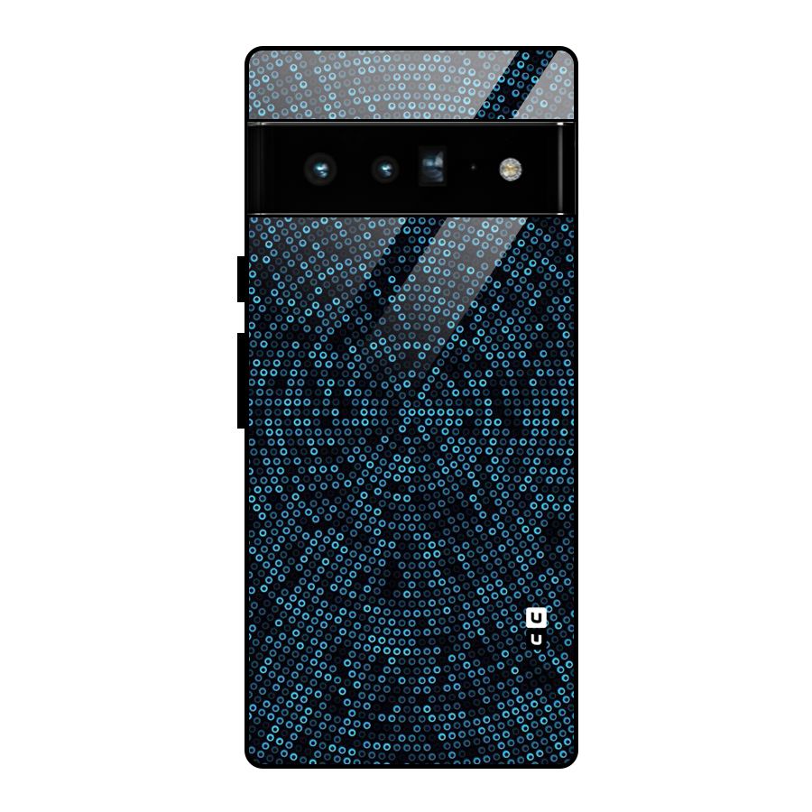 Blue Disco Lights Glass Back Case for Google Pixel 6 Pro