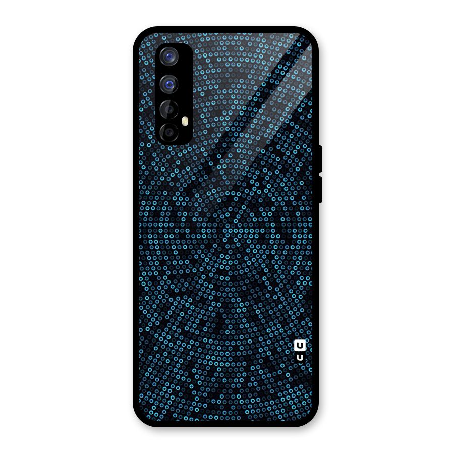 Blue Disco Lights Glass Back Case for Realme 7