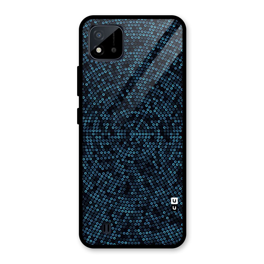 Blue Disco Lights Glass Back Case for Realme C11 2021
