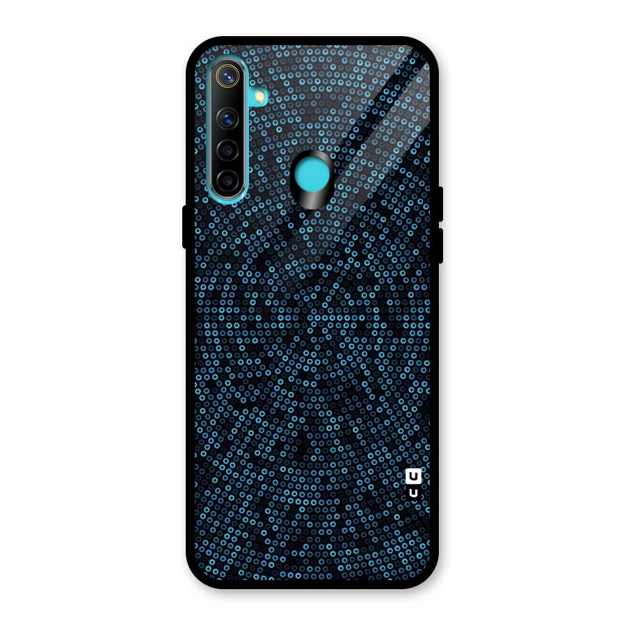 Blue Disco Lights Glass Back Case for Realme Narzo 10