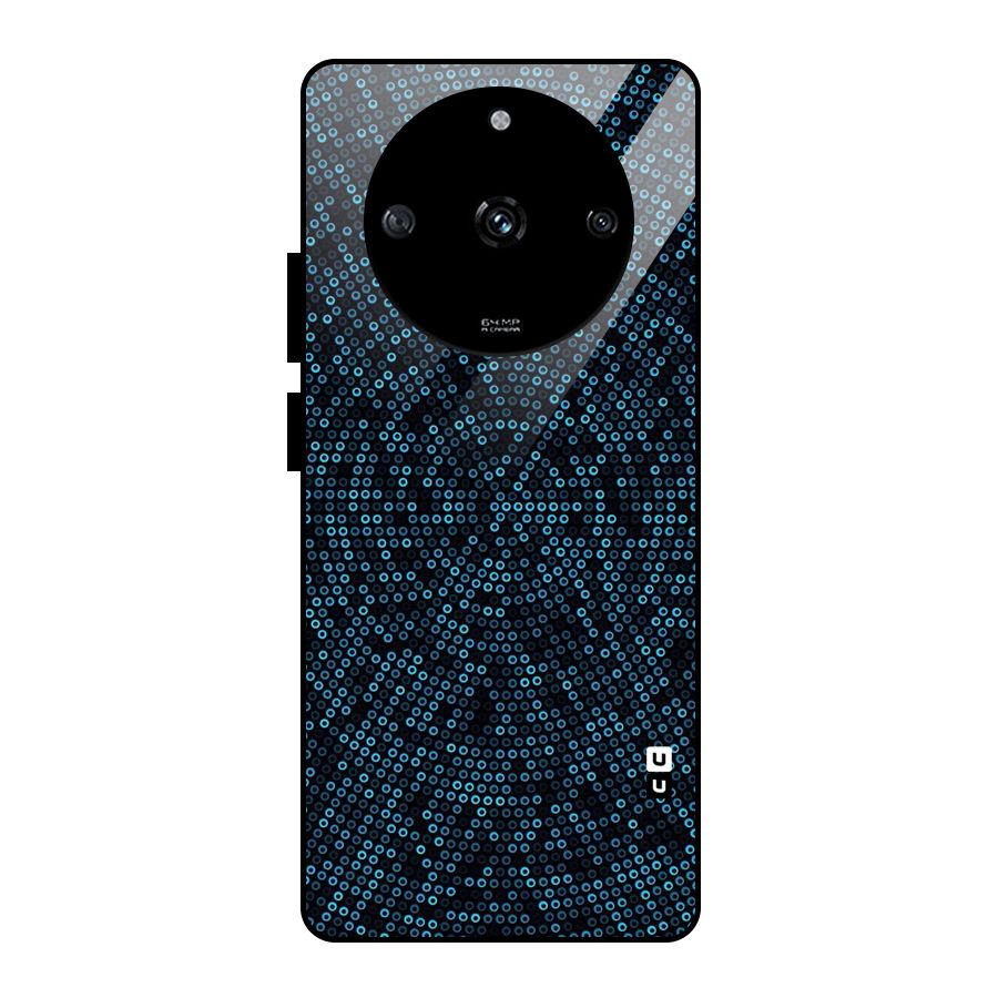 Blue Disco Lights Glass Back Case for Realme Narzo 60 5G