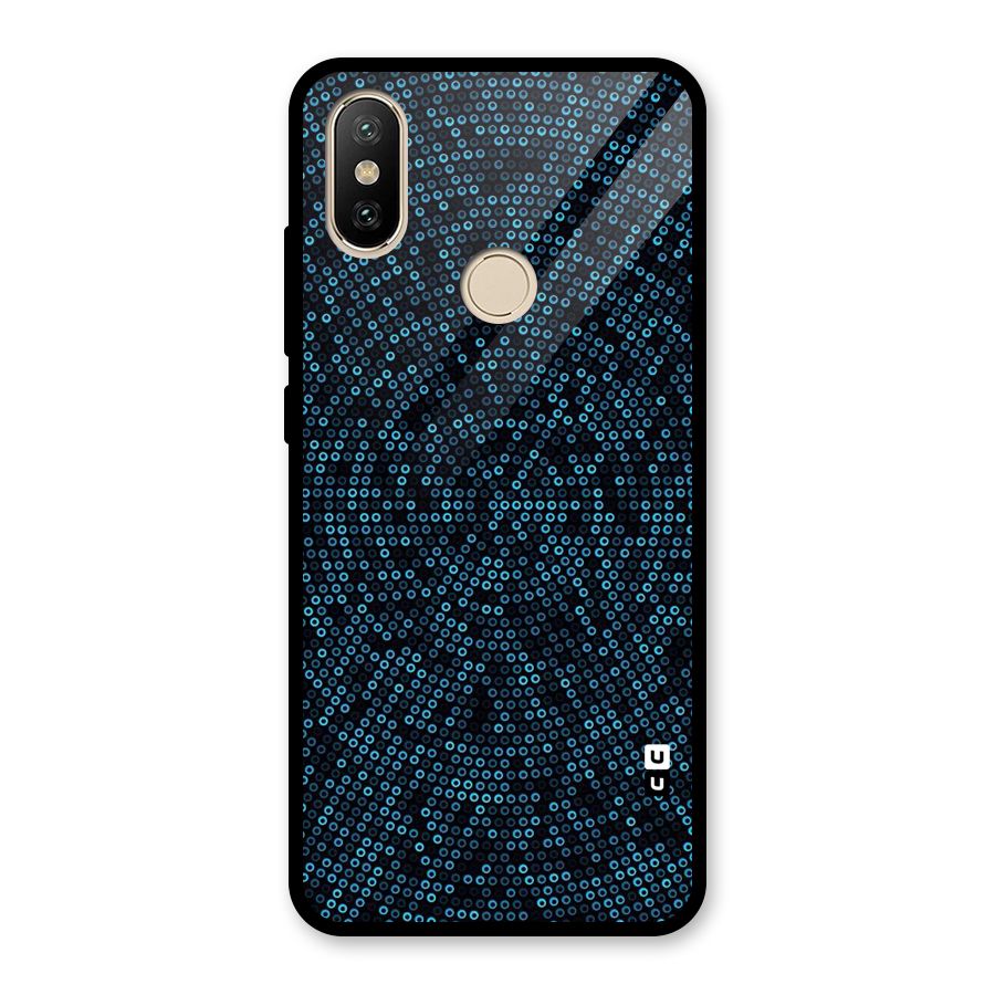Blue Disco Lights Glass Back Case for Redmi A2