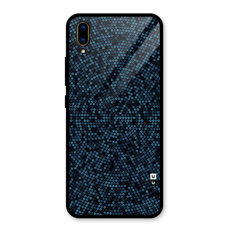 Blue Disco Lights Glass Back Case for Vivo V11 Pro