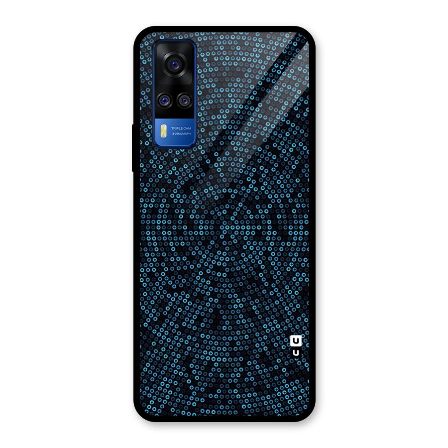 Blue Disco Lights Glass Back Case for Vivo Y31