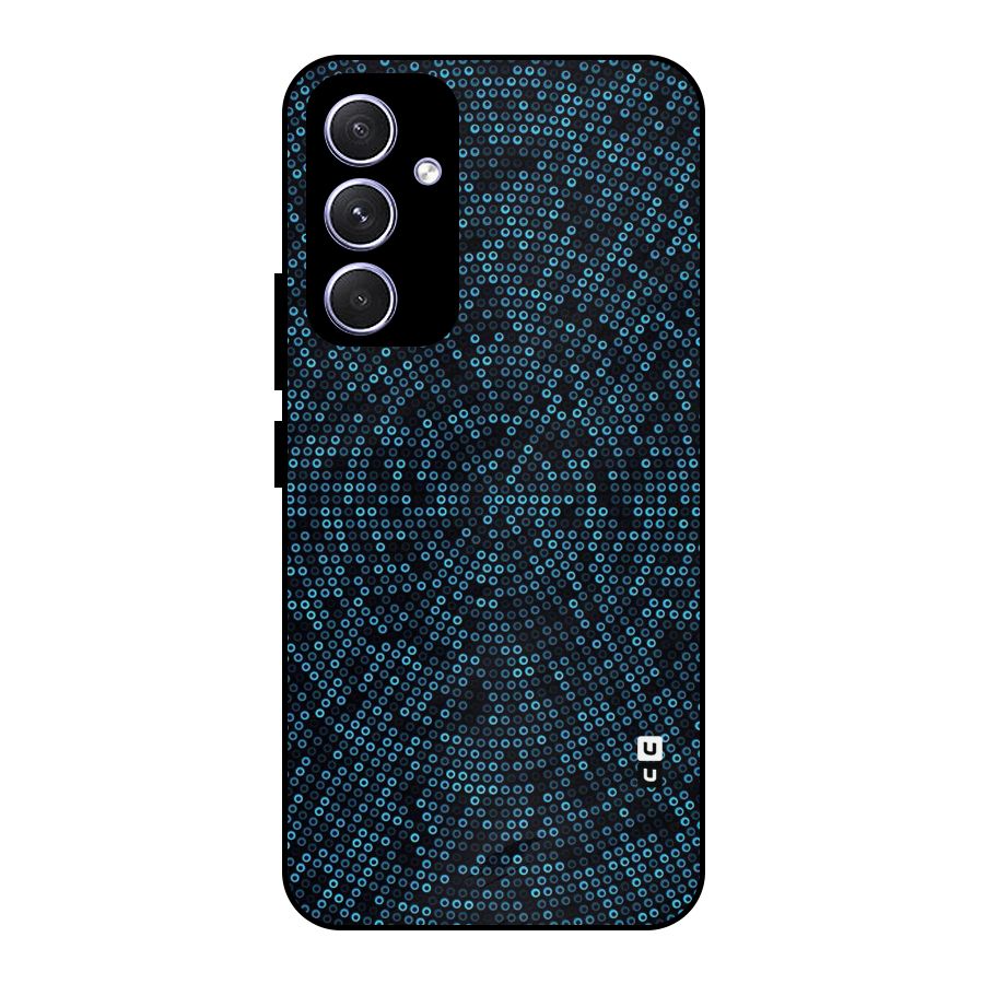 Blue Disco Lights Metal Back Case for Galaxy A54