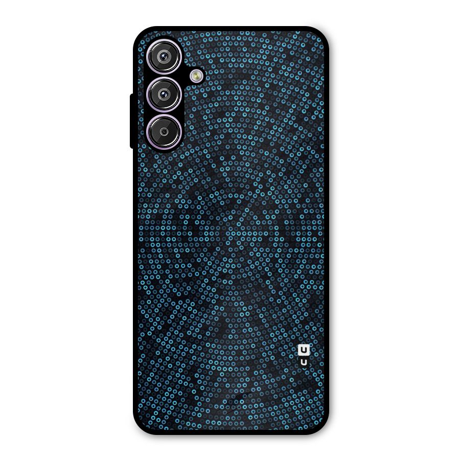 Blue Disco Lights Metal Back Case for Galaxy F15