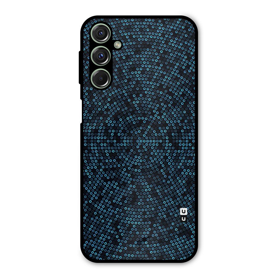 Blue Disco Lights Metal Back Case for Galaxy F34