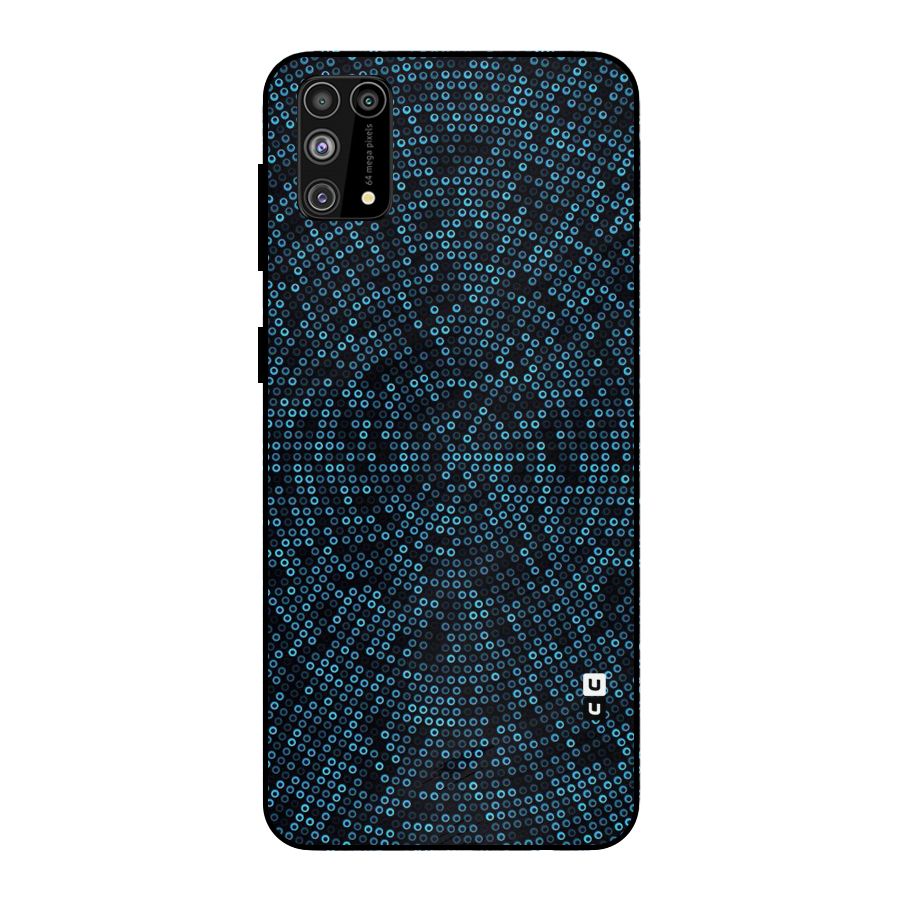 Blue Disco Lights Metal Back Case for Galaxy F41