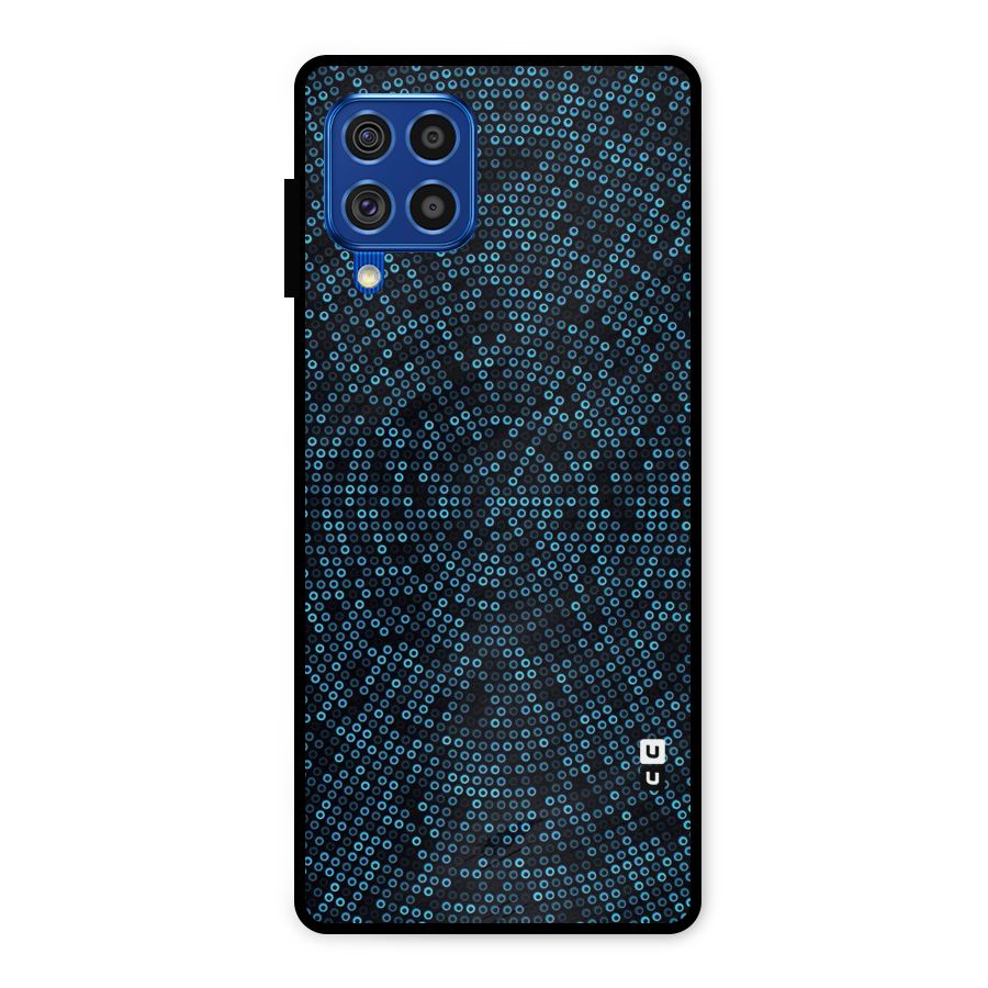 Blue Disco Lights Metal Back Case for Galaxy F62
