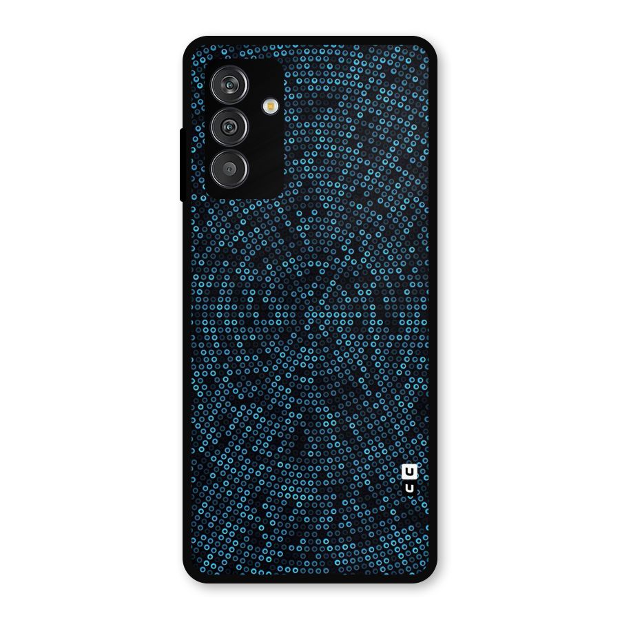 Blue Disco Lights Metal Back Case for Galaxy M14 5G