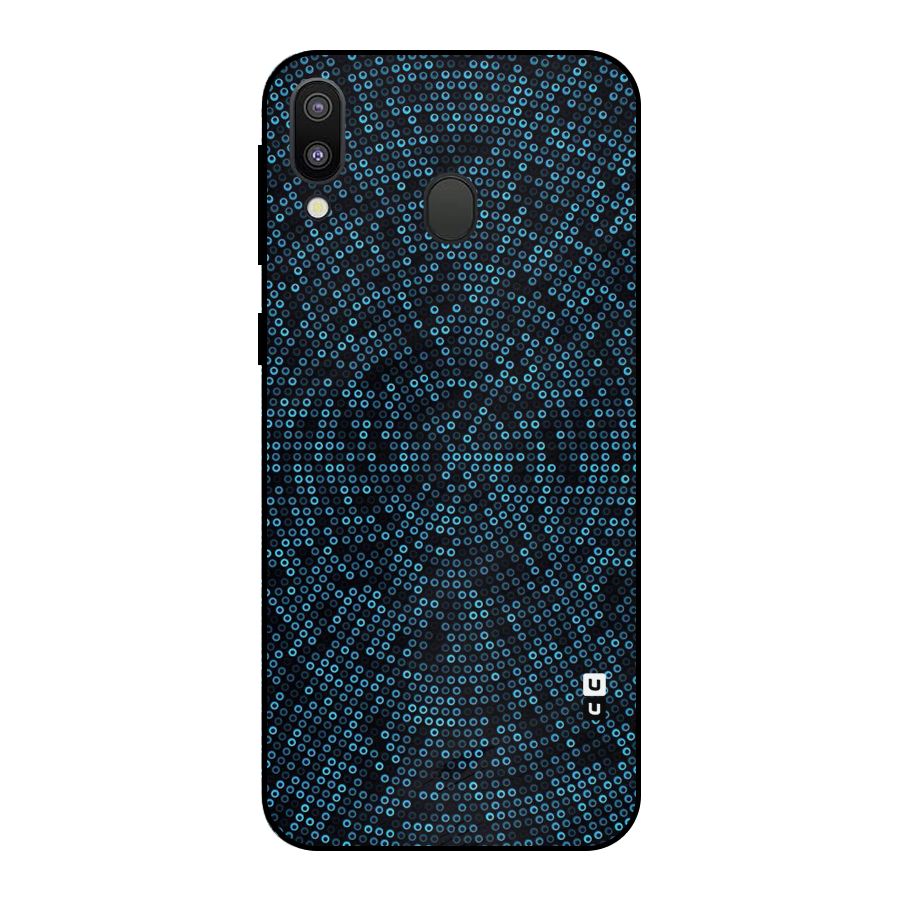 Blue Disco Lights Metal Back Case for Galaxy M20