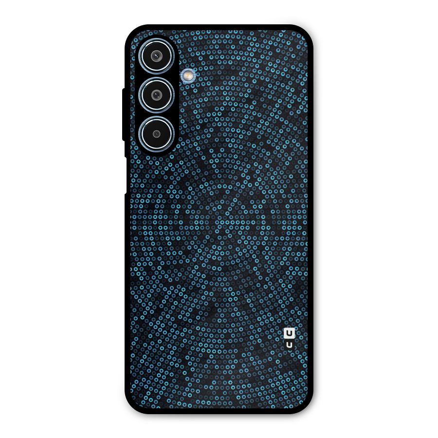 Blue Disco Lights Metal Back Case for Galaxy M35