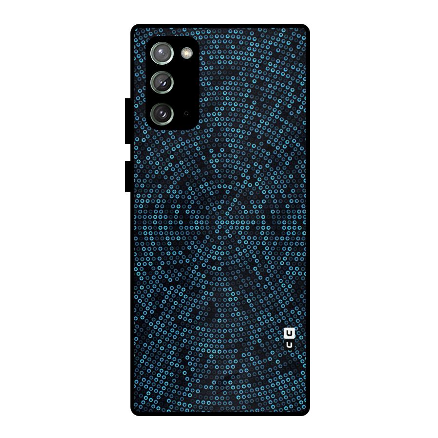 Blue Disco Lights Metal Back Case for Galaxy Note 20