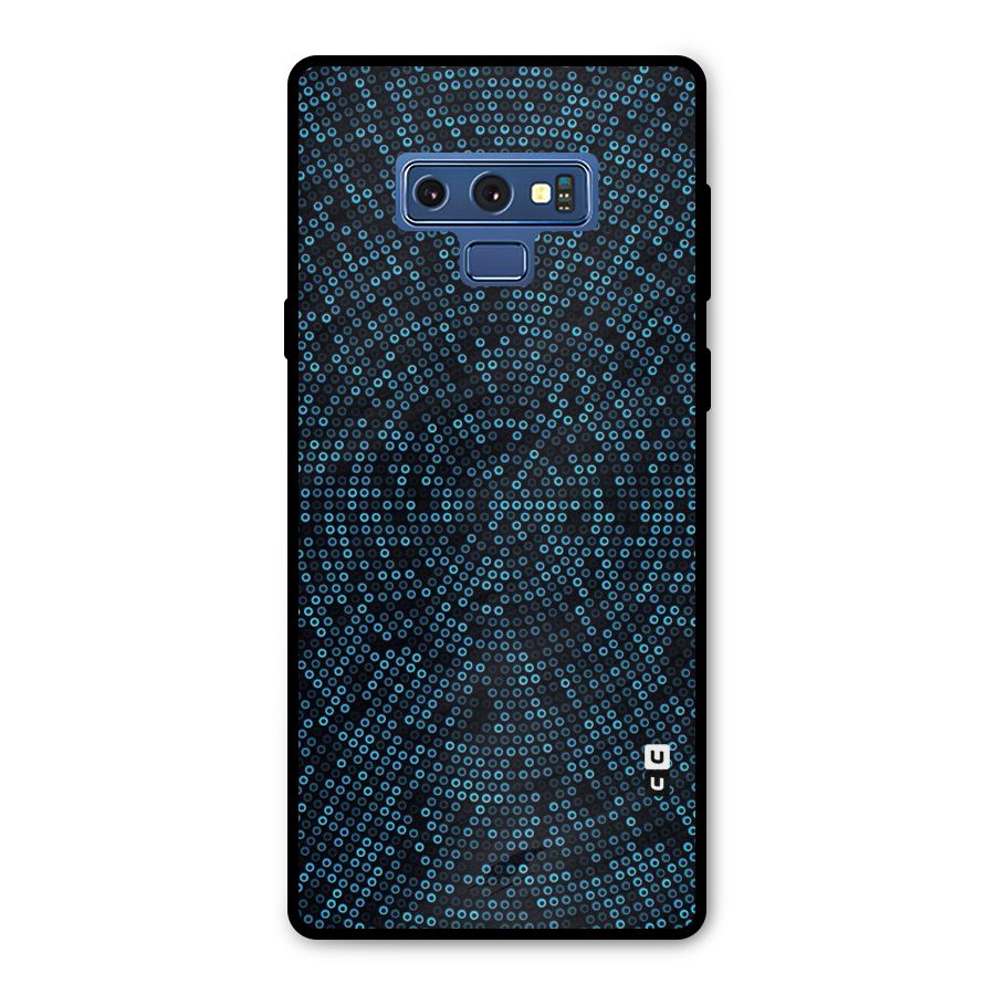 Blue Disco Lights Metal Back Case for Galaxy Note 9