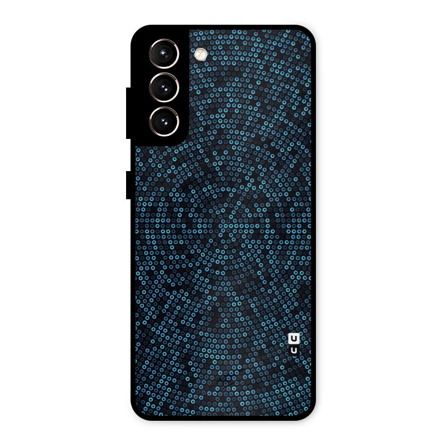 Blue Disco Lights Metal Back Case for Galaxy S21 5G