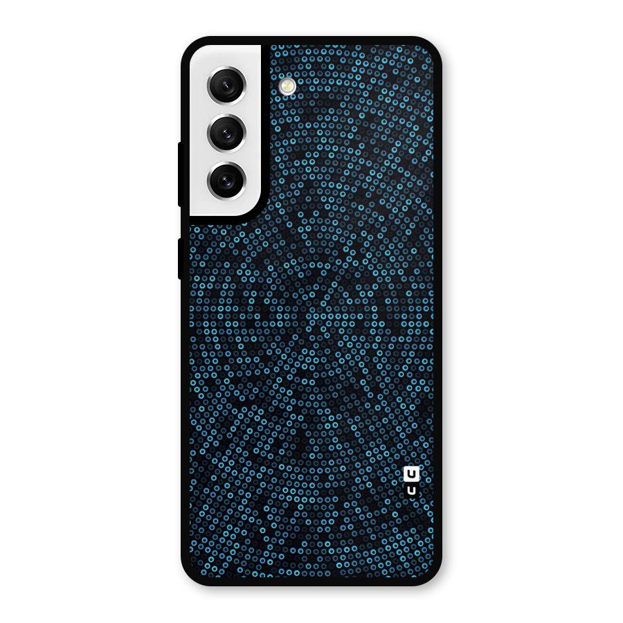 Blue Disco Lights Metal Back Case for Galaxy S21 FE 5G