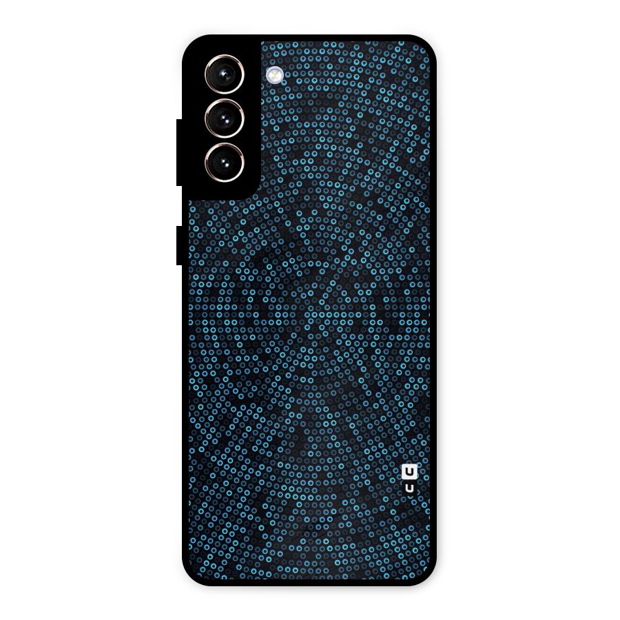 Blue Disco Lights Metal Back Case for Galaxy S21 Plus