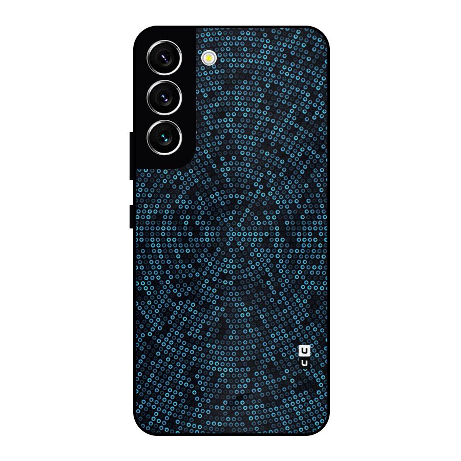 Blue Disco Lights Metal Back Case for Galaxy S22 5G